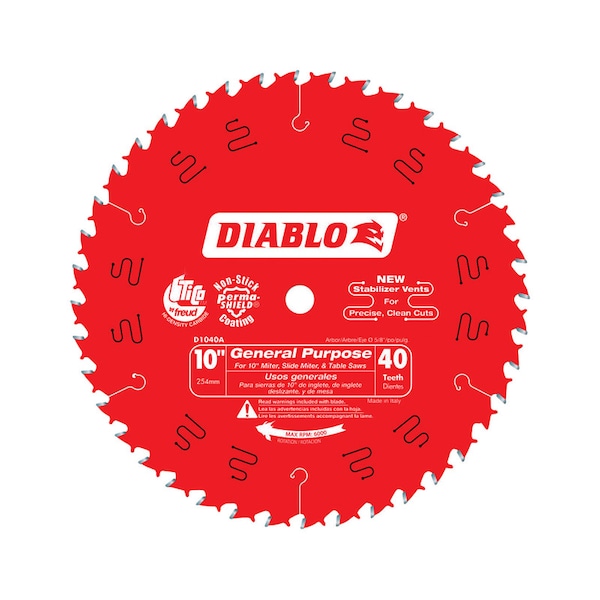 Diablo SAW BLADE GP 40T X 10"" D1040A Zoro